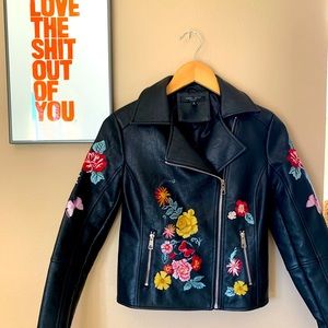 Junior Faux Leather Moto Jacket